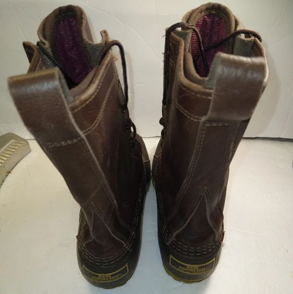 LL Bean Maine Hunting Shoe Gore-Tex Thinsulate Leather Duck Boots Men’s sz 7 - Picture 5 of 13